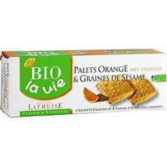 Biscuits palets orange & sésame Bio La Vie