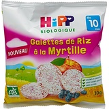 Hipp Biologique Galettes de Riz à la Myrtille dès 10 Mois - 7 Sachets de 30 g