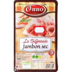 La Chiffonnade - Jambon sec, la barquette de 100g