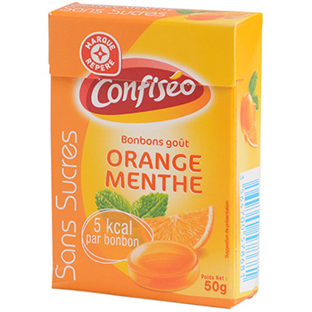 Bonbons Confiseo Orange menthe 50g