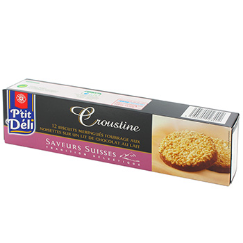 Biscuits croustine P'tit Deli Meringue noisette 100g