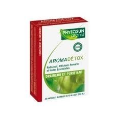 Phytosun - Aromadétox - Draineur et Surmenage - 20 Ampoules