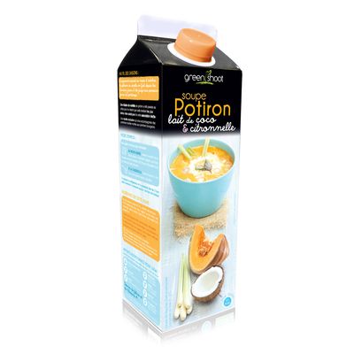 Soupe Potiron, lait de coco & citronnelle