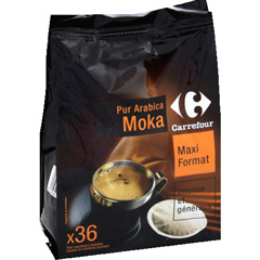 Dosette cafe moulu pur arabica - Moka