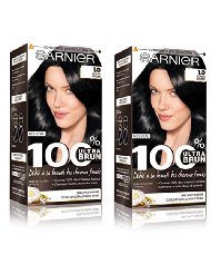 Garnier 100% Brun Coloration Permanente Noir Intense - Lot de 2