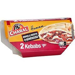 Charal, Kebabs a base de viande de boeuf, les 2 kebabs de 165 g