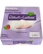 Yaourt Réduit en Lactose aromatisé saveur Fraise