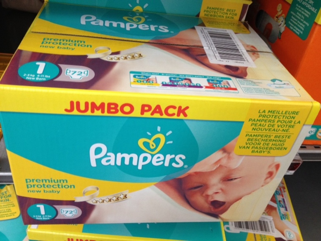 Couches Pampers New Baby T1 Jumbo x72