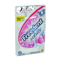 chewing gum sans sucres bubble menthe freedent white 5x10