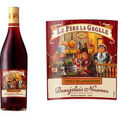 Pere Grolle, Beaujolais nouveau 2012, vin rouge, la bouteille de 75 cl