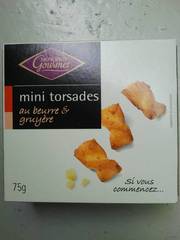 Mini torsades au beurre et gruyère Suisse