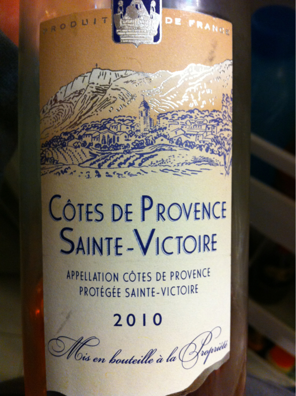 Vin rosé Côtes de Provence Sainte-Victoire Reflets de France