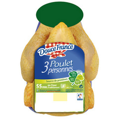 Douce France poulet jaune prêt à cuir 1.2kg