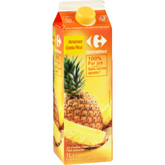 Jus d'ananas 100% pur fruit pressé Carrefour
