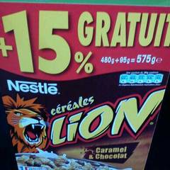 Cereales caramel et chocolat - Lion