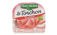 Jambon blanc Le Torchon, 4 tranches sans coue...