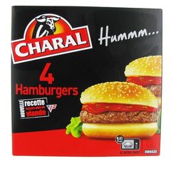 Charal hamburger x4 -520g