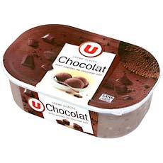 Creme glacee chocolat et copeaux de chocolat U, 1l