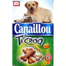 Ti'croq, biscuits a croquer pour chiens, aux viandes, cereales et calcium, la boite, 500g