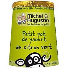 Petit pot de yaourt au citron vert MICHEL & AUGUSTIN, 125g