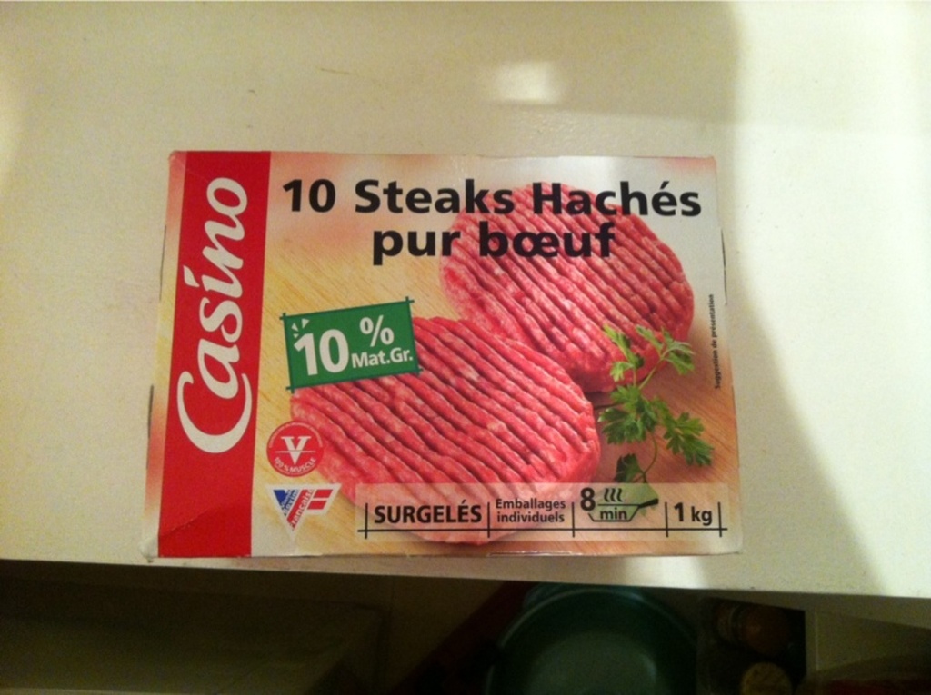 Steak haché 10%mg