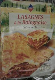 Lasagne bolognaise cuite au four 1kg