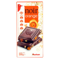 Auchan chocolat noir orange 200g