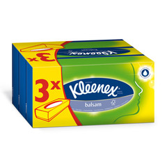 Kleenex boites de mouchoirs balsam 3x80