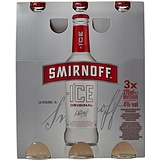 Boisson alcoolisée gazéifiée à base de vodka SMIRNOFF ICE, 4°, 3x27,5cl