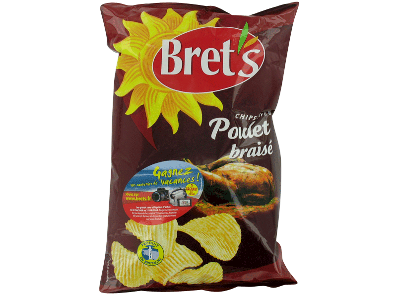 Chips ondulees saveur Poulet Braise