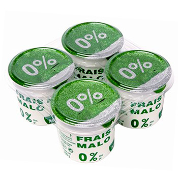 Fromage frais au lait pasteurise MALO, 0%MG, 4x100g
