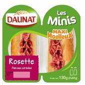 Sandwich les minis rosette DAUNAT, 130g