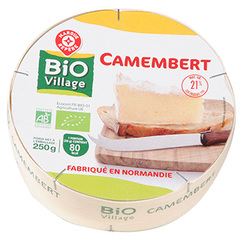 Camembert Les Croises Lait pasteurise bio 21%mg 250g