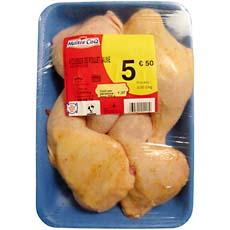 Cuisses de poulet MAITRE COQ, 4 pieces 1 Kg