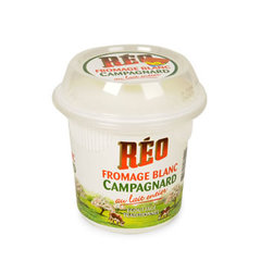 Fromage blanc campagnard au lait entier REO, 18%MG, 500g