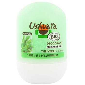 Deodorant bille anti-transpirant bio au the vert Ushuaia, 50ml