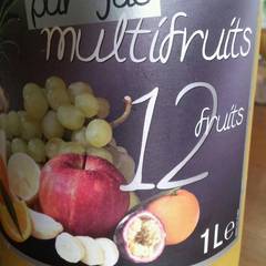 Agidra Pur jus multifruits, 12 fruits La bouteille