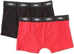 2 Boxers Dynamic DIM, rouge, taille 10A