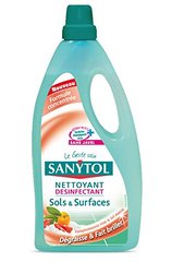 Sanytol, Nettoyant désinfectant sols et surfaces pamplemousse rose, la bouteille de 1 l
