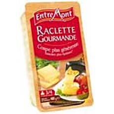 Raclette gourmande au lait pasteurise ENTREMONT, 28%MG, 480g