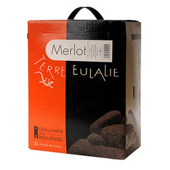 Vin rouge Collines de Bourdic Merlot Terre Eulalie 11 BIB 5l