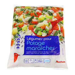Auchan legumes pour potage maraicher 1kg