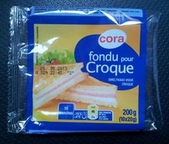 Cora fromage fondu pour croque 10 x 20g