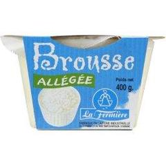 La Fermiere, Brousse allegee, fromage de lactoserum, moulee a la louche, le pot, 400g