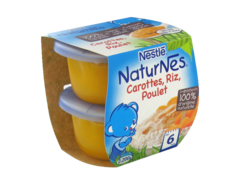 NaturNes - Riz-Carottes-Poulet des 6 mois 2pots de 200g