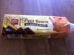 Belle France Petit Beurre aux Pépites Chocolat 200 g - Lot de 12