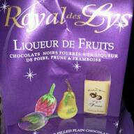 Chocolats fourres liqueurs de fruits Royal Des Lys ABTEY, 18 unites, 180g