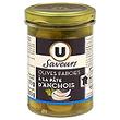 Olives farcies anchois U SAVEURS, bocal de 115g