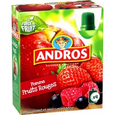 Compote pomme fruits rouges Andros
