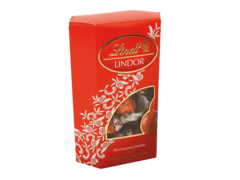 Boule de chocolat au lait fourré fondant LINDOR Lindt, cornet de 200g